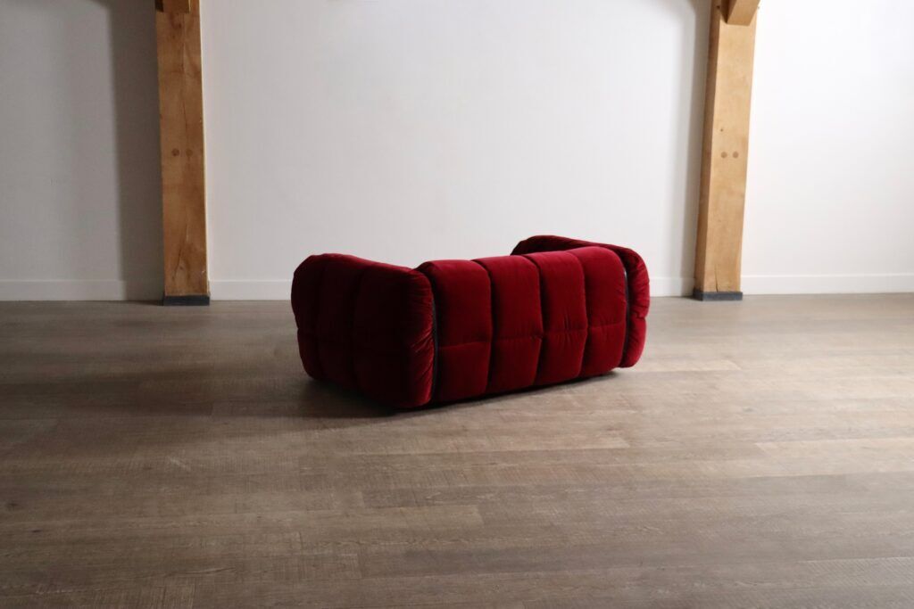 Cini Boeri for Arflex Strips sofa in velvet, Italy 1968