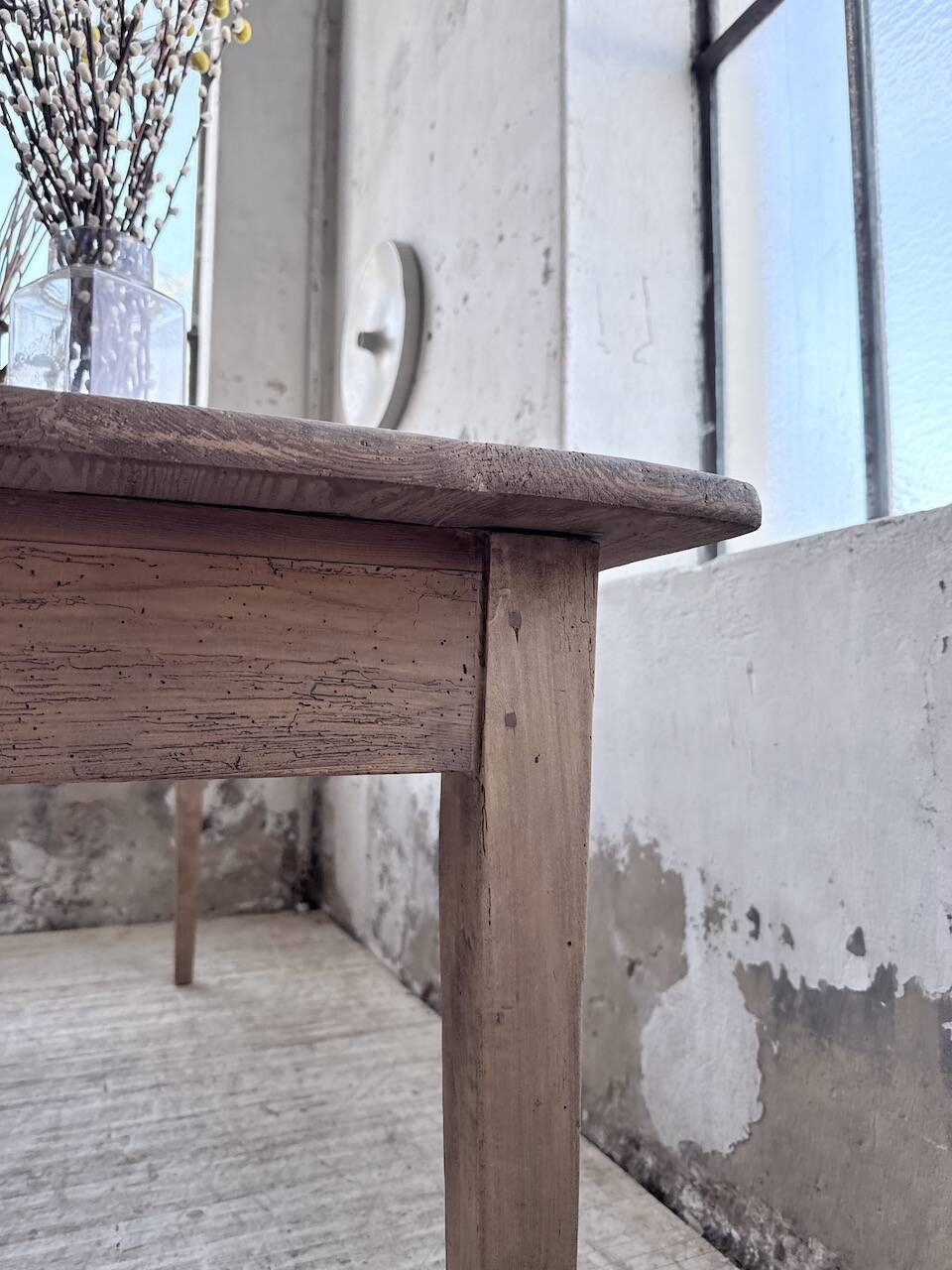 1950 pine farmhouse table 2m