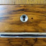 Restored Bauhaus Tubular Steel Cabinet with Secretary by R. Slezak, 1930s