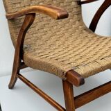 Vintage Bas van Pelt Rope Chair