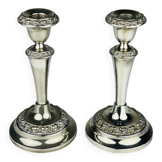 Ianthe silver-plated chandeliers, England, 1950s, set of 2