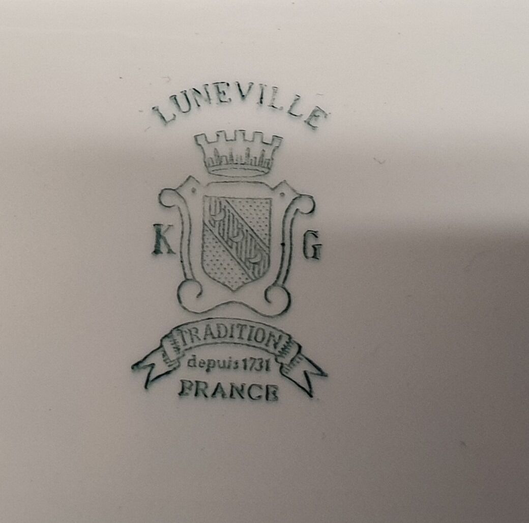 Plat à poisson en "Luneville"