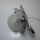 Ball molded glass and vintage chrome metal wall lamp