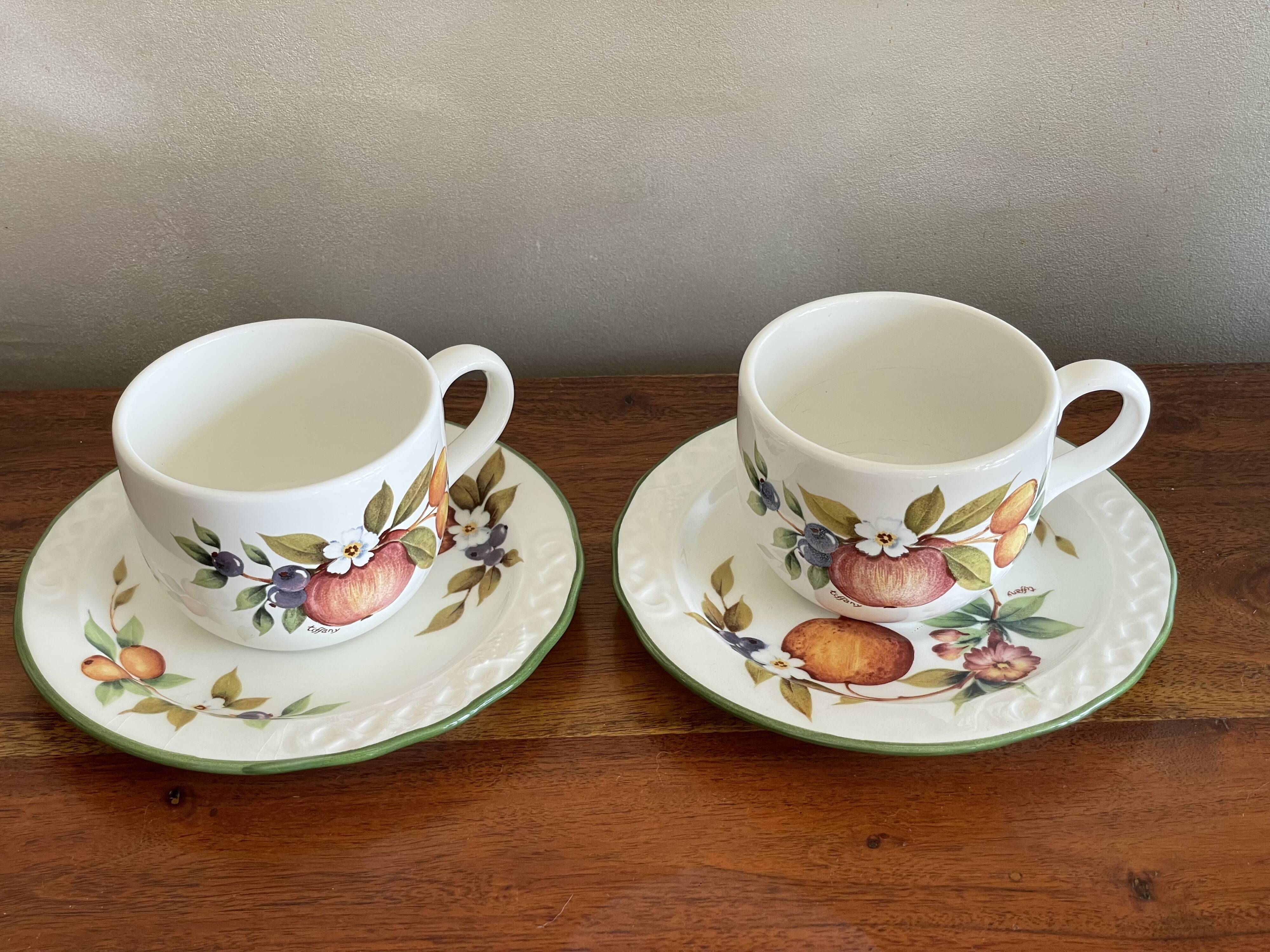 Duo of Tiffany Italy cups