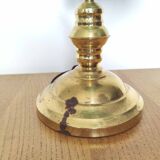 Green opaline banker lamp