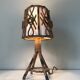 Vintage rattan lamp years 60