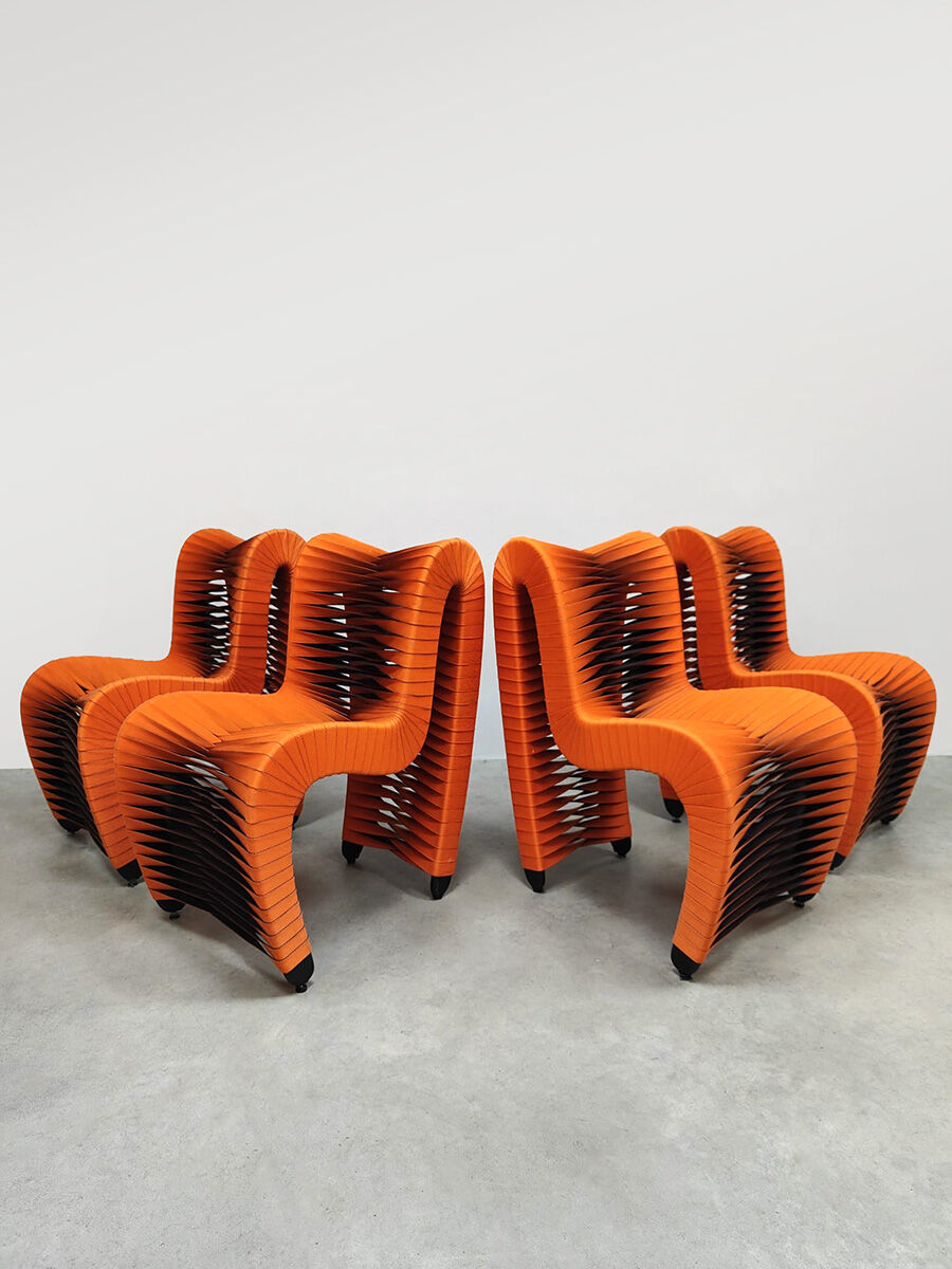 Funky seat belt dining chairs Phillips collection