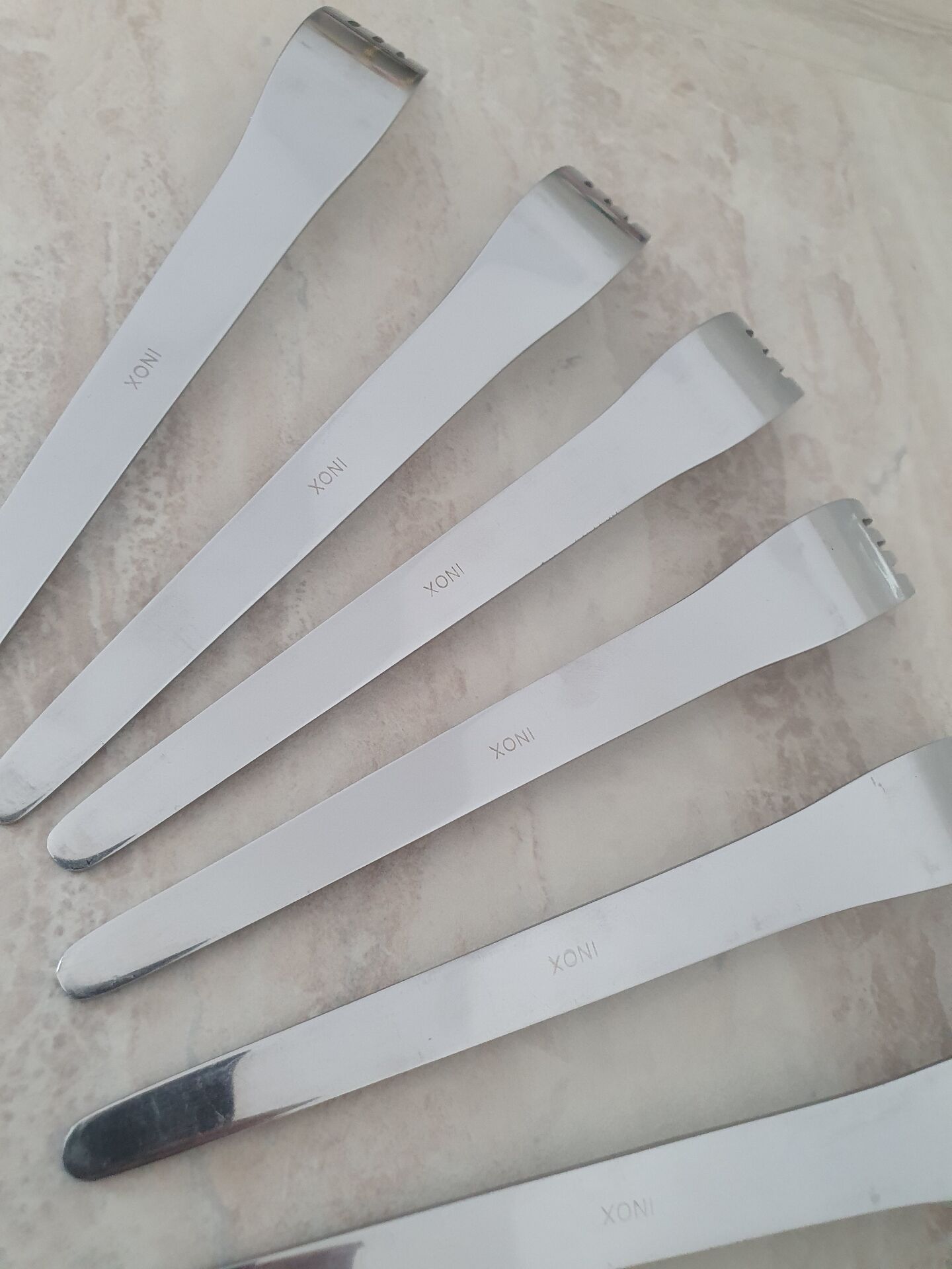 18 stainless steel Space Age place settings / Spoon Fork Knife