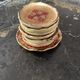 Set of six coasters with small plate