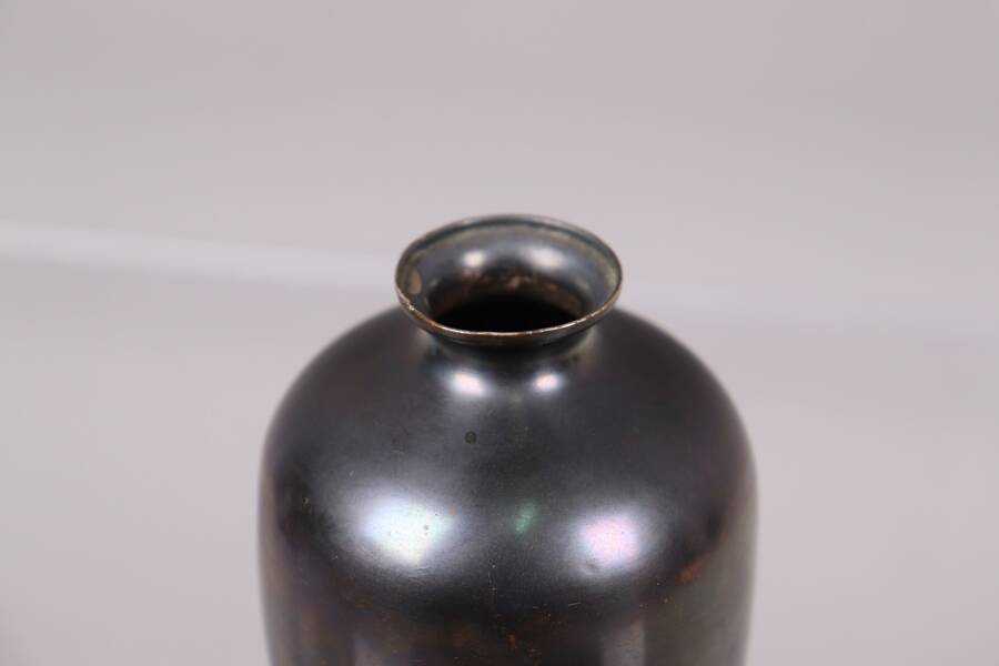 Art Deco brassware vase