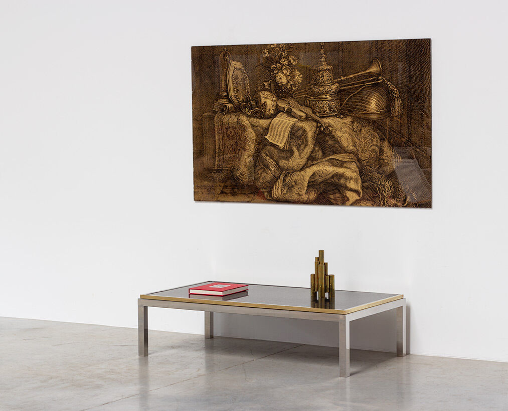 Coffee table with marble tray, 1970