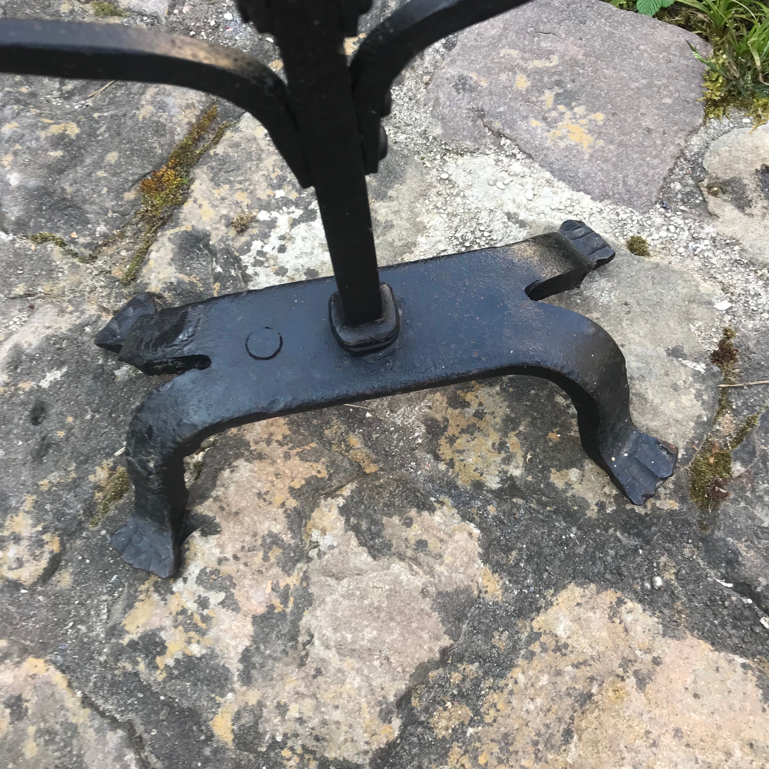 Wrought iron candelabra