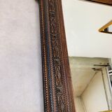 Mirror "tramp art" folk art 103 x 76 cm.