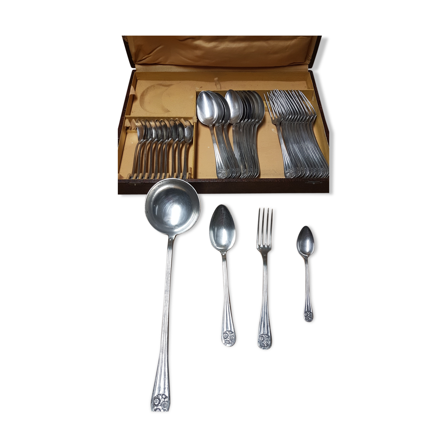 Silver metal cover set