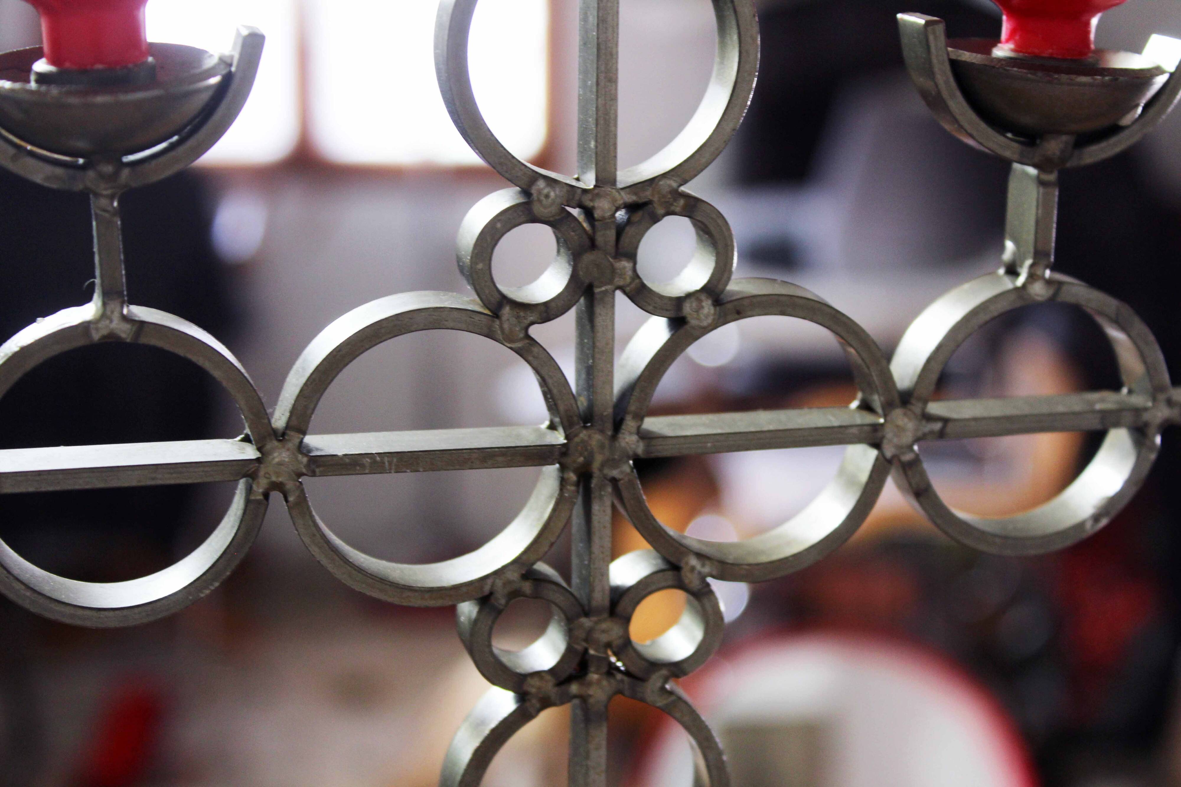 Scandinavian hanging candle holder