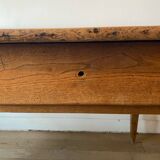 Solid wood farmhouse table