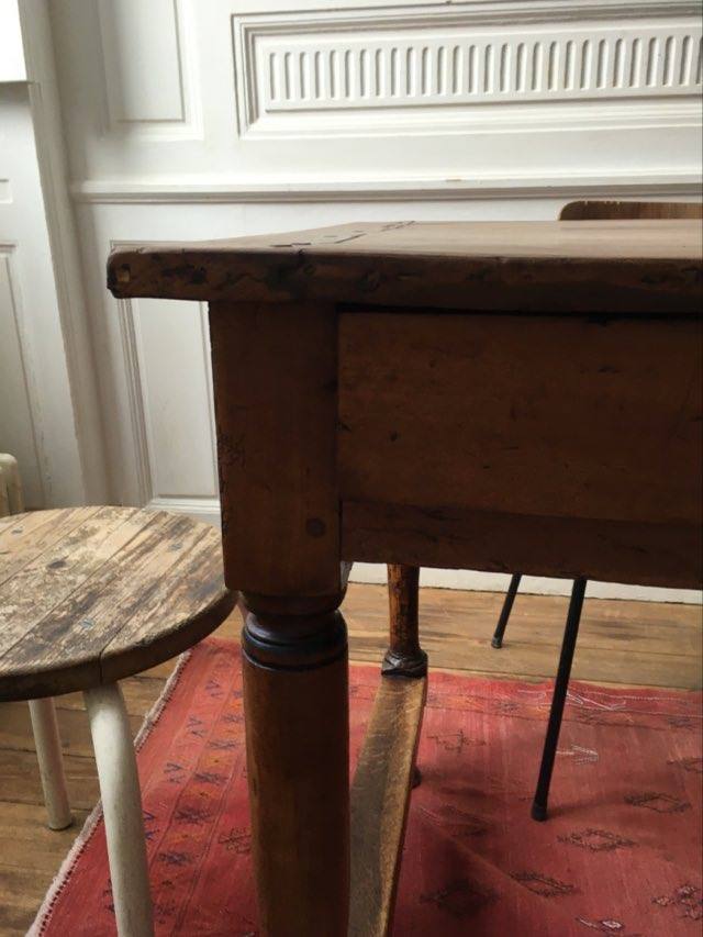 Solid wood farm table