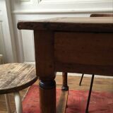 Solid wood farm table