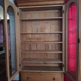 Bookcase, glass-fronted dresser