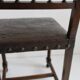 Ensemble de 3 chaises Renaissance en chêne et cuir gaufré, 19ème siècle, Belgique