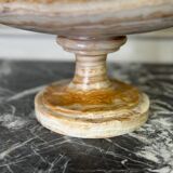 Deep onyx and bronze beaded bowl circa 1900