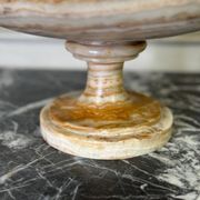 Deep onyx and bronze beaded bowl circa 1900