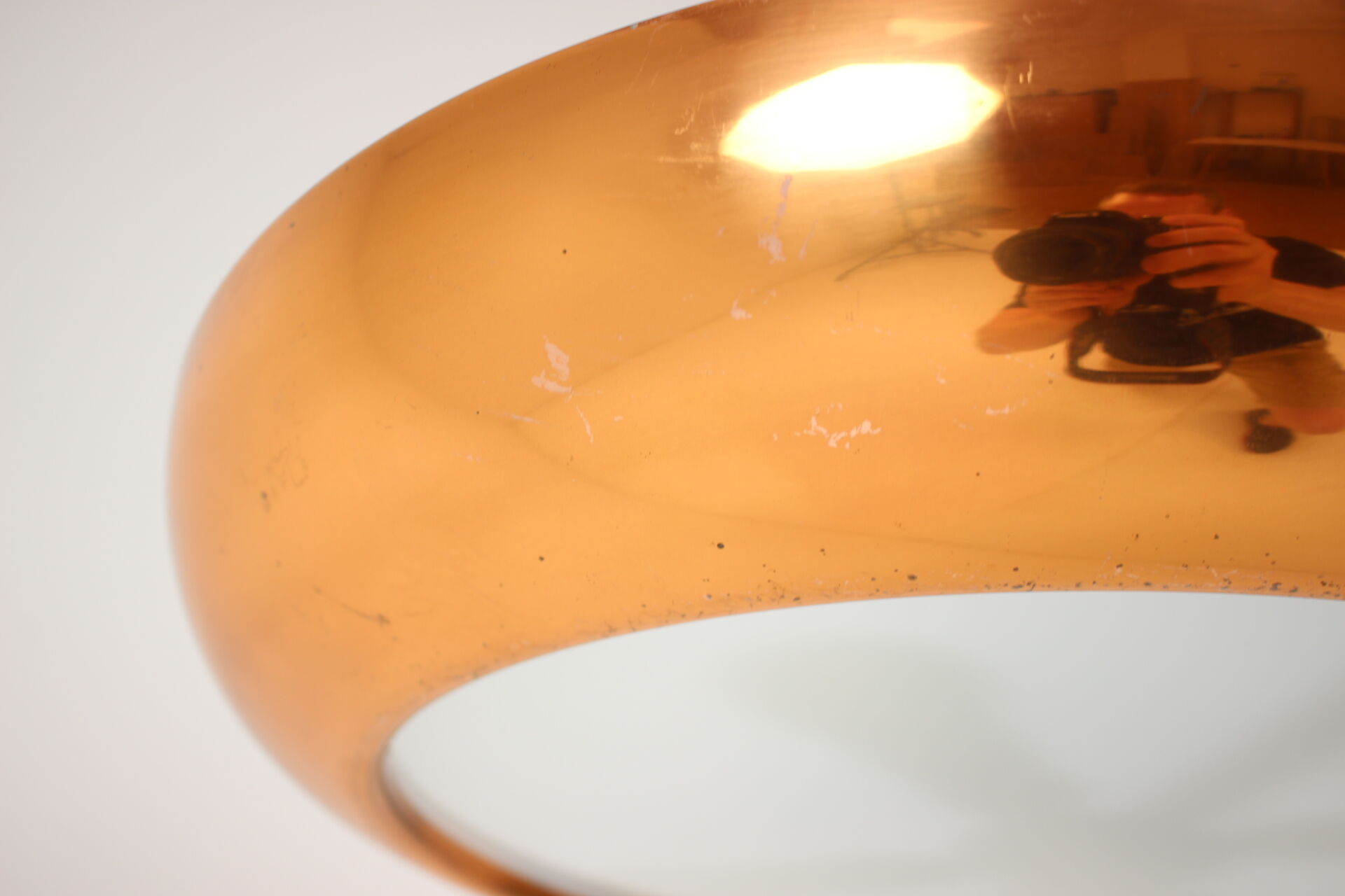 Bauhaus UFO Pendant by Josef Hurka for Napako, 1940s.