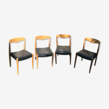 Set de 4 chaises style Otto Moller
