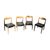 Set de 4 chaises style Otto Moller