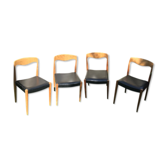 4 Otto Moller style chairs