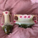 Barbotine vase and planter