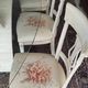 6 contemporary chairs for dining room.