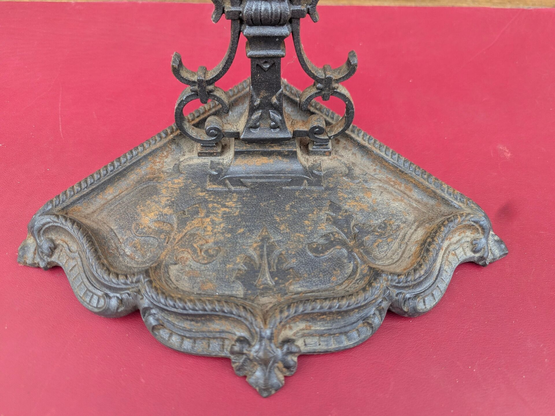 Old Servant Fireplace Umbrella Stand Cast Iron Godin 1865 19th Century