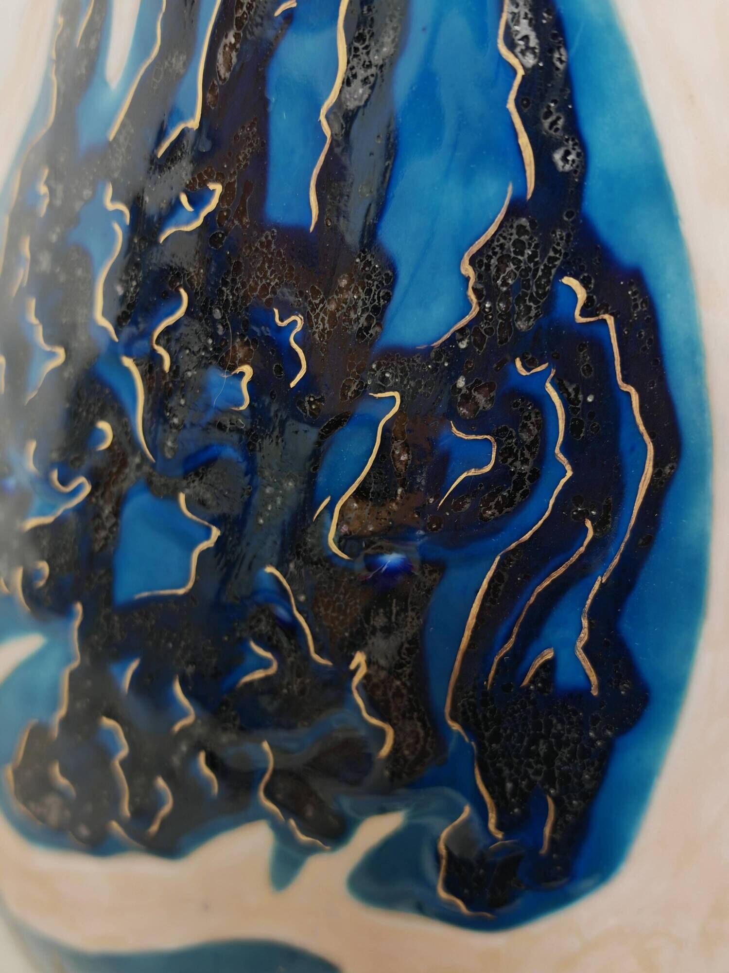 XXL ceramic vase mid-century Mahiedine Boutaleb Sèvres 1975