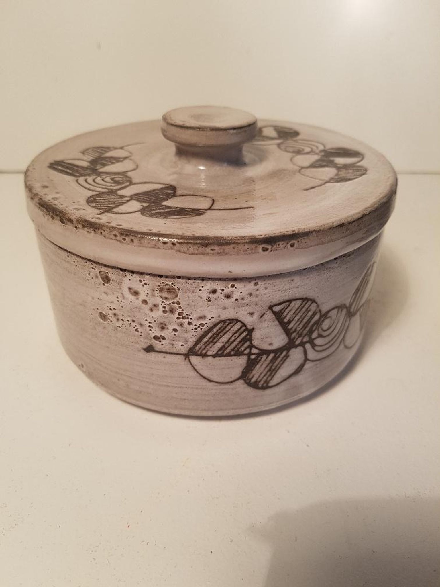 Ceramic bowl and sugar bowl La Tournerie Bons Haute-Savoie
