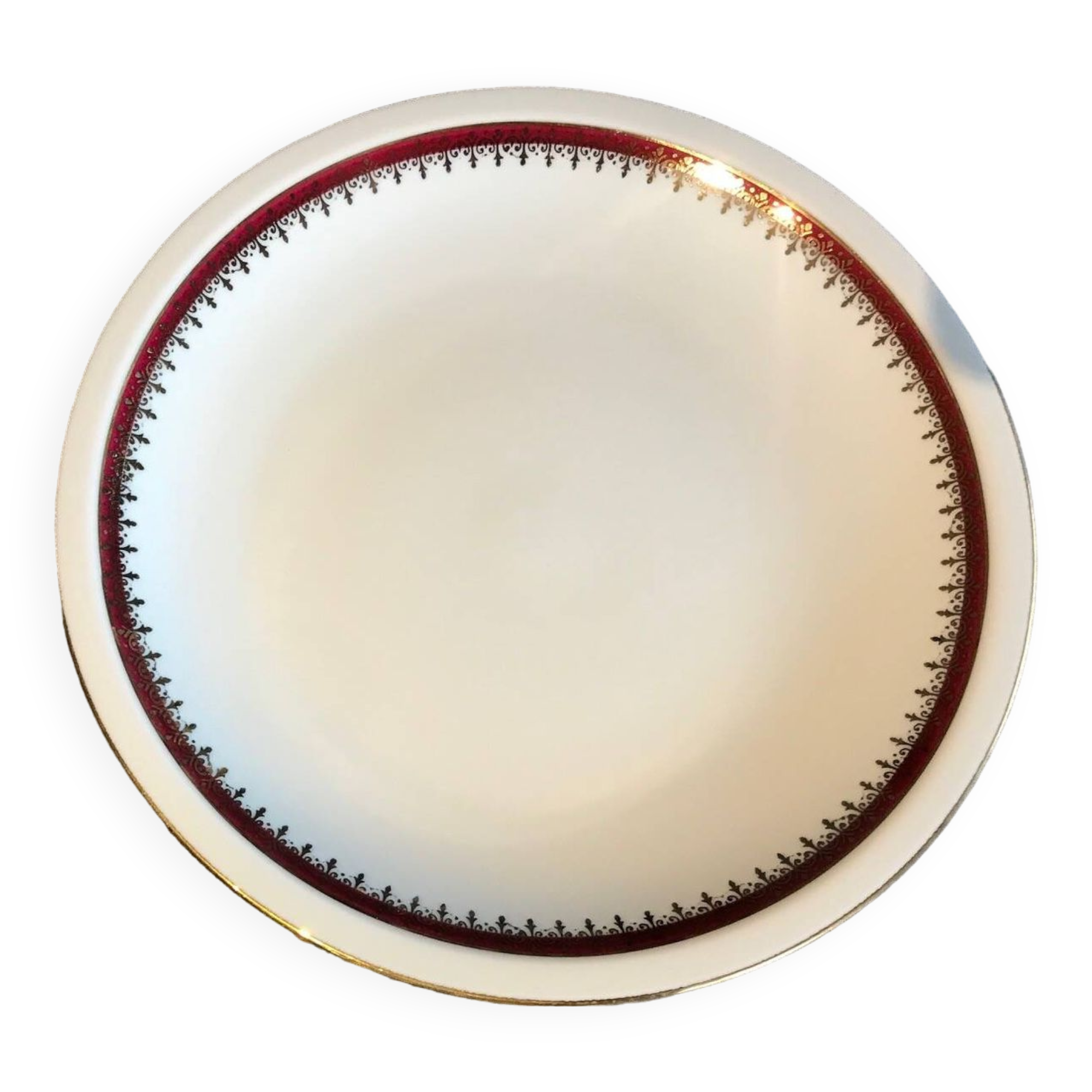 Set of 10 Berry High Porcelain dessert plates