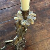 Pair of Louis XV Style wall lights in gilded bronze