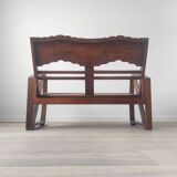 Burmese teak bench
