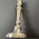Antique silver-plated candlesticks in classic style