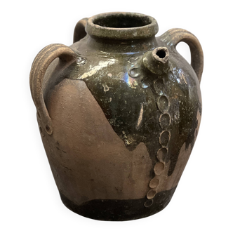 Three-handled oil jug