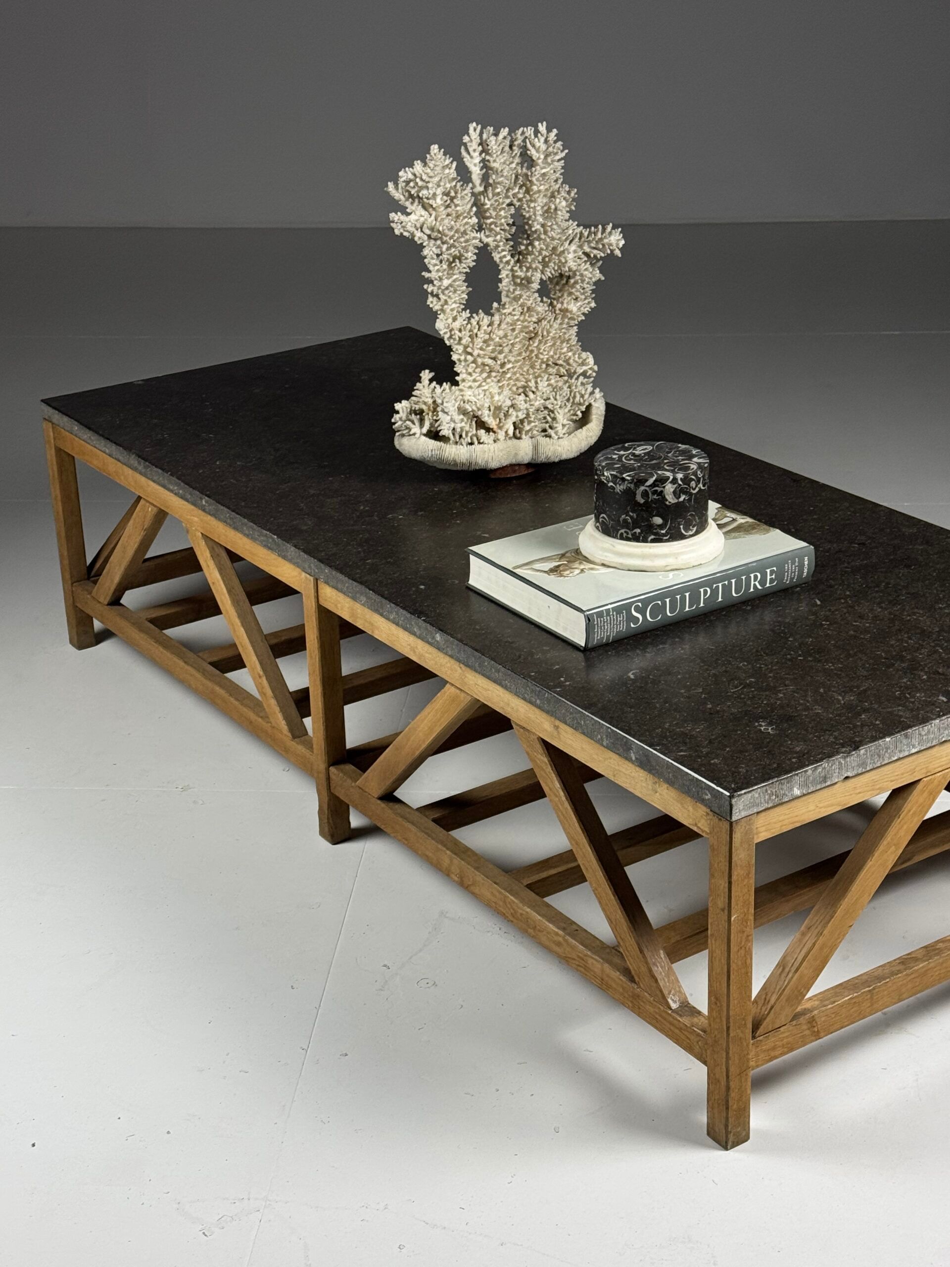 Vintage bluestone coffee table
