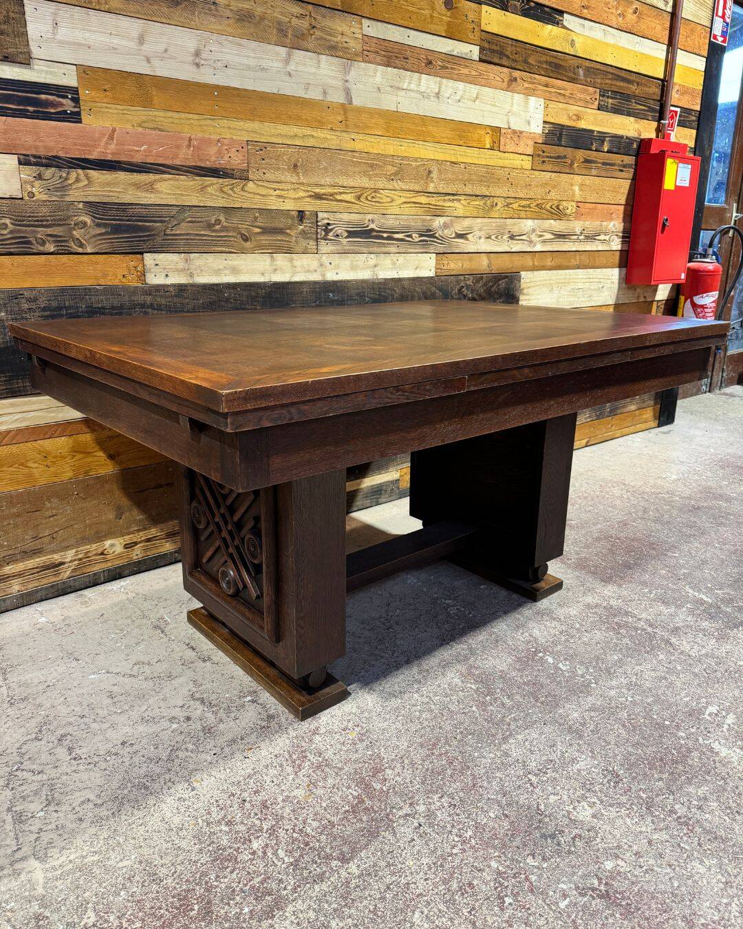 Art Deco oak table - Modernist design 1940