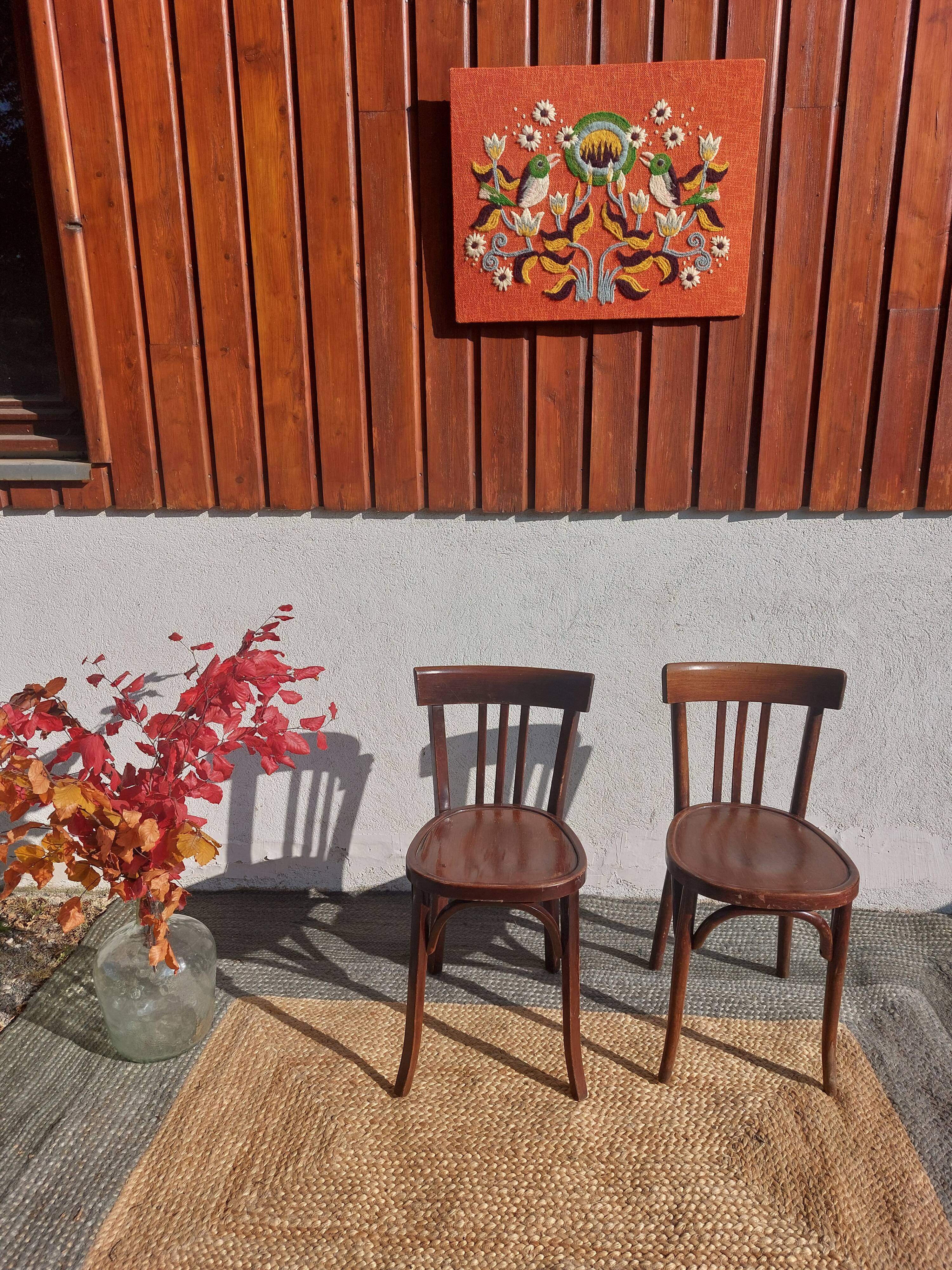 2 Baumann bistro chairs