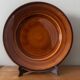Vintage set of 6 honey brown flat plates from Lunéville.