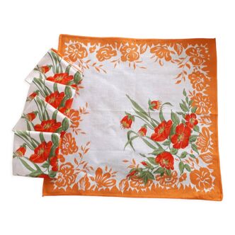 Floral napkins