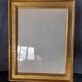 Antique frame with striated gilding