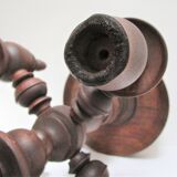 Chandelier solid wood turned stamped