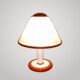 Beautiful Vintage Murano White Mushroom Table Lamp