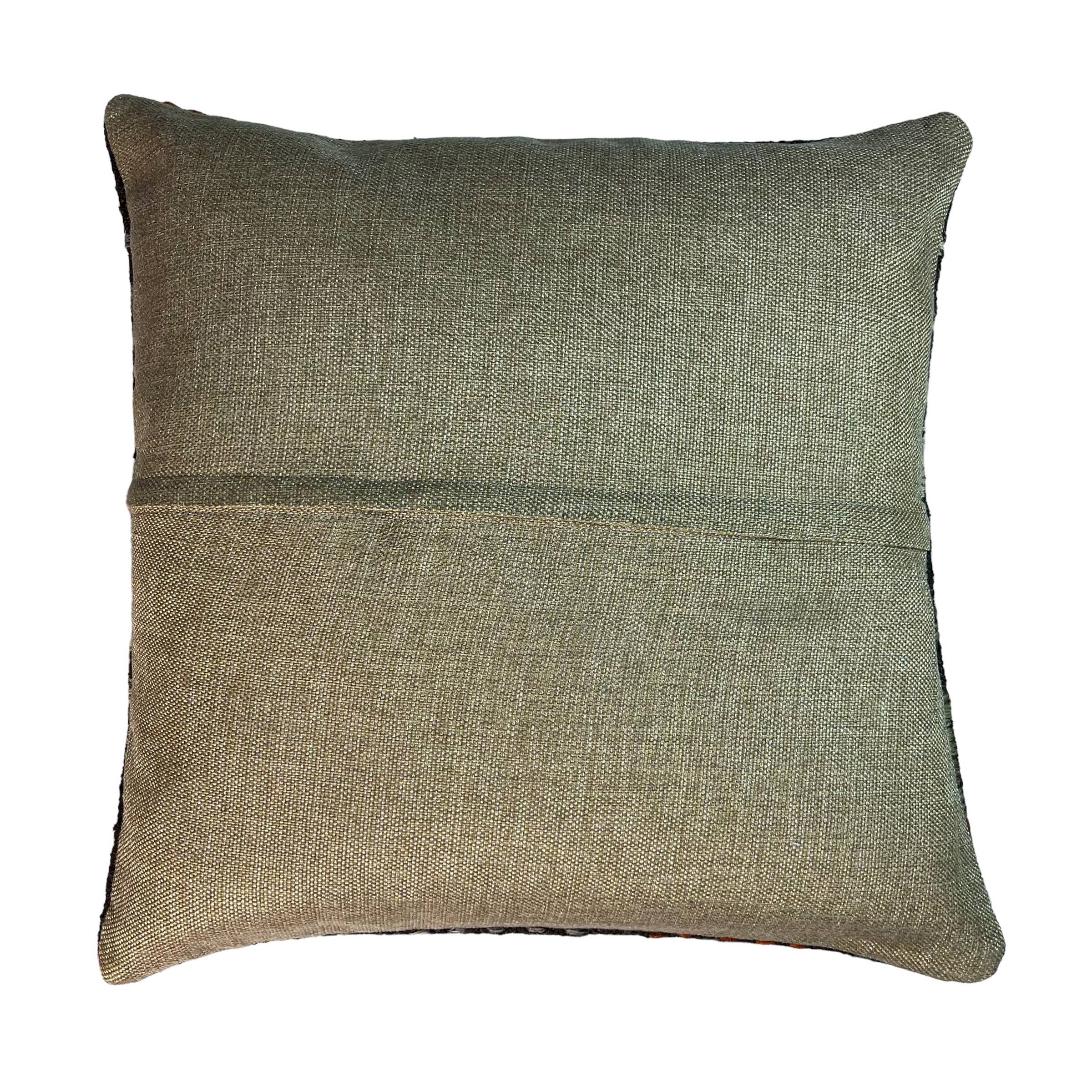 Vintage turkish kilim cushion cover , 55 x 55 cm