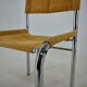 Set of four design chrome dining chairs by Viliam Chlebo, Czechoslovakia, 1980s